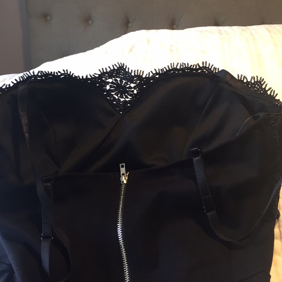 Black Lace Sexy Slip Dress/Lingerie Straps Medium - Picture 13 of 16